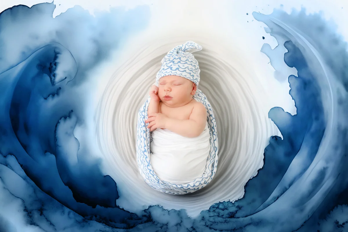 Newborn & maternity portrait by A & K Photography